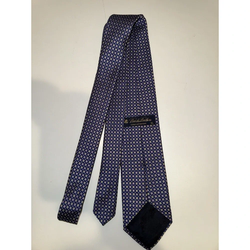 Brooks Brothers TIE*Makers and Merchants*Purple Floral*Premium*Silk*Black Label